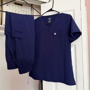 Navy Blue Scrub Set- NEW
